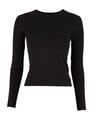 Dames T-shirt LS Build Your Brand Ultra Slim Zwart